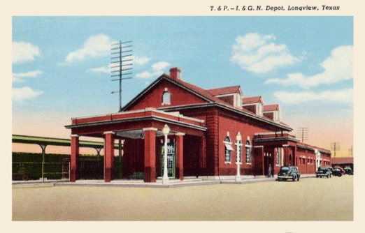Texas & Pacific (T&P) - I. & G.N. Railroad Depot, Longview, Texas