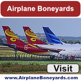 Airplane boneyards after World War II and active boneyards today ... maps, photographs, tours and more ... visit there now!