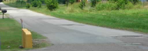 Old section of U.S. Highway 80 in Wills point, Texas