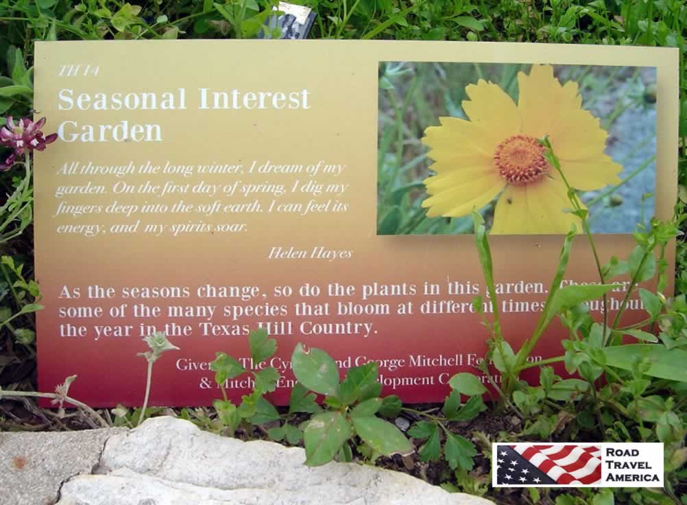 Seasonal Interest Garden at the Lady Bird Johnson Wildflower Center in Austin