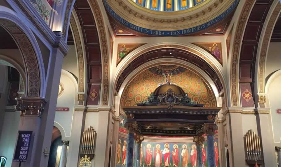 Saint Anthony Cathedral Basilica in downtown Beaumont, Texas