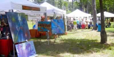 Art fest in Ben Wheeler, Texas