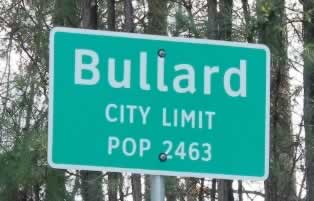 Bullard, Texas City Limit ... Population 2,463