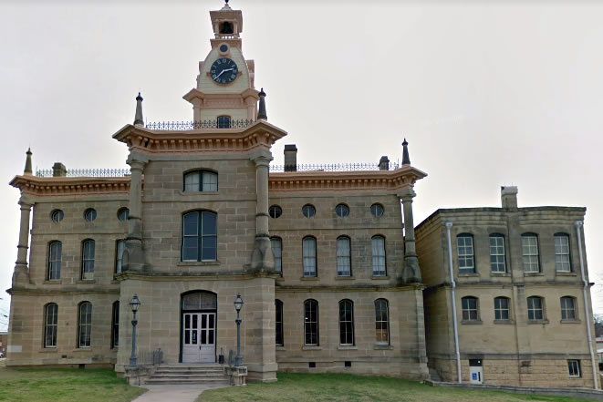 Red River County Court House in the City of Clarksville in Upper East Texas