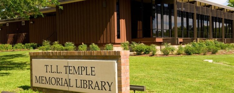 T.L.L. Temple Memorial Library at 300 Park Street in Diboll in Deep East Texa