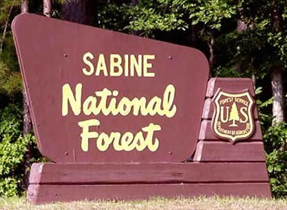 Sabine National Forest in Deep East Texas