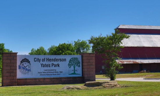 Yates Park, operated by the City of Henderson in East Texas