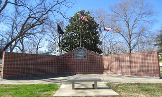 Hughes Springs Veteran's Memorial Park in East Texas