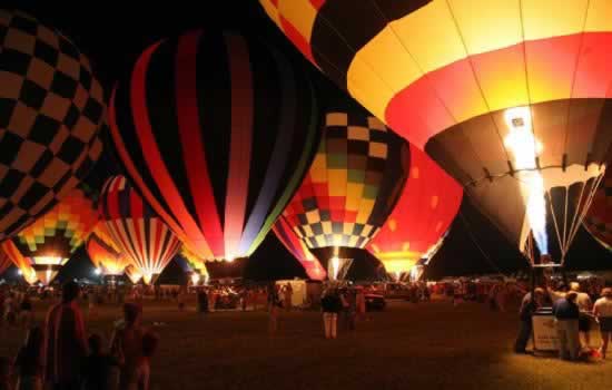 Balloon glow in Longview Texas