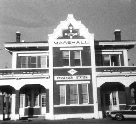 Marshall, Texas - Texas & Pacific (T&P) Railway Station, circa 1970