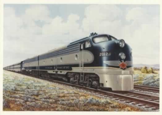 Texas & Pacific (T&P) EMD diesel locomotive on the rails in West Texas