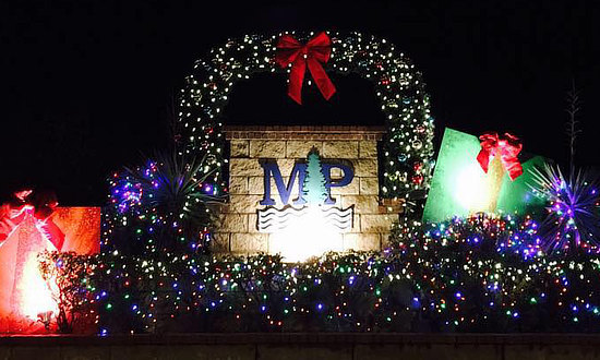 Christmas lights in Mount Pleasant, Texas