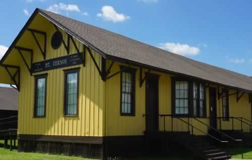 Cotton Belt Depot in Mt. Vernon, Texas