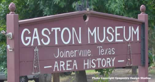 Gaston Museum, Joinerville Texas, located on Texas Highway 64