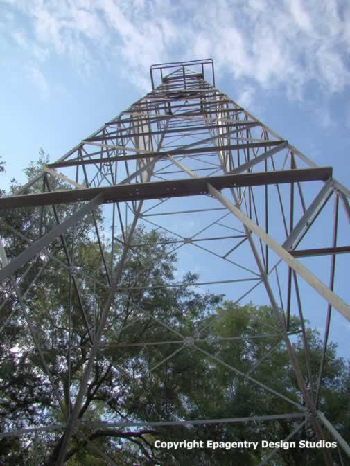 Historic oil derrick at the Gaston Museum, Joinerville Texas