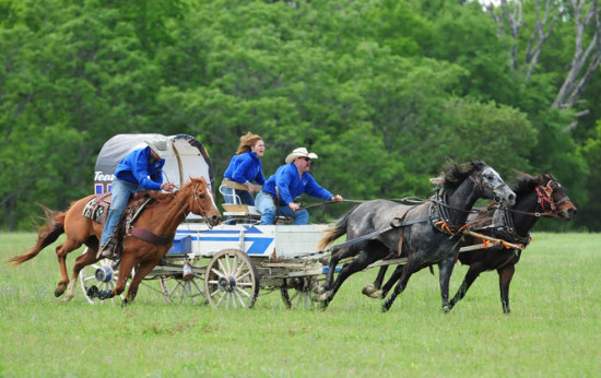 1836 Chuckwagon Race in Neches, Texas