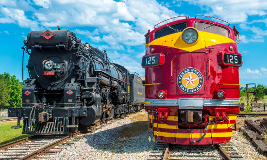 Steam ... and Diesel Power on the Texas State Railroad