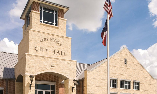Port Neches City Hall in South East Texas
