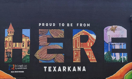 Proud to Be From Texarkana mural