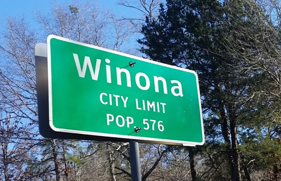 Winona Texas City Limits