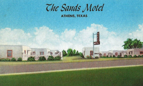 The Sands Motel in Athens, Texas