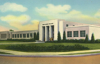 Vintage view of Paris Junior College in East Texas