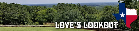 Love's Lookout Park near Jacksonville, Texas